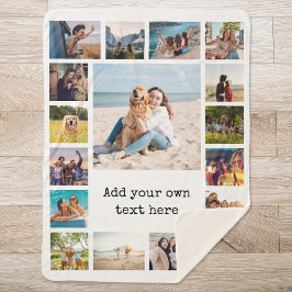 Einfache moderne 17-FotoCollage Sherpadecke