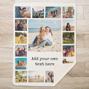 Einfache moderne 17-FotoCollage Sherpadecke