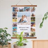 Einfache moderne 17-FotoCollage Wandteppich Mit Holzrahmen