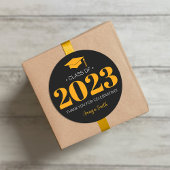Einfache moderne 20___ Abschluss-Sticker Runder Aufkleber