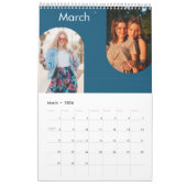 Einfache moderne 26-Fotos-Familie 2025 Kalender (Mär 2026)
