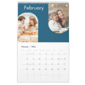 Einfache moderne 26-Fotos-Familie 2025 Kalender (Feb 2026)