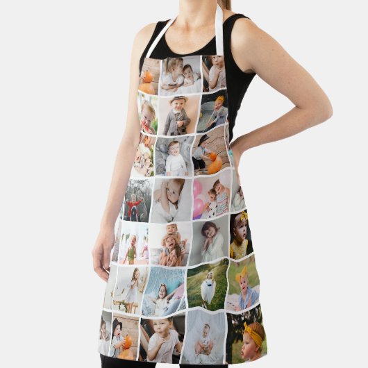 Einfache moderne 29-Foto Collage groß Schürze (InSitu)