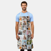 Einfache moderne 29-Foto Collage groß Schürze (Getragen)