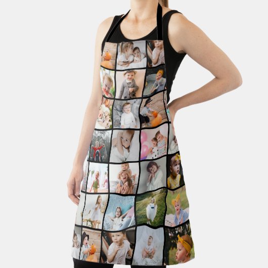 Einfache moderne 29-Foto Collage groß Schürze (InSitu)