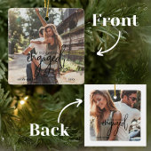 Einfache Moderne 2 Foto Unser erstes Weihnachtsfes Keramikornament