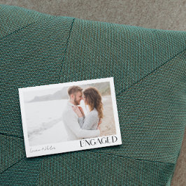 Einfache moderne 3-Foto-Script-Engagement-Partei Ankündigung