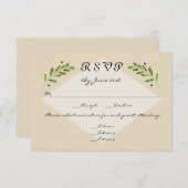 Einfache moderne 3-Menüoptionen UAWG Response Hoch RSVP Karte (Vorne/Hinten)