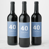 Einfache moderne 40 & fabelhafte Personalisiert Wi
