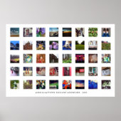 Einfache moderne 40-Quadratmeter-Fotos Memory Coll Poster (Vorne)