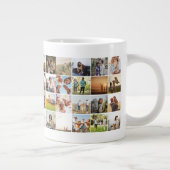 Einfache moderne 48 FotoCollage Jumbo-Tasse (Rechts)
