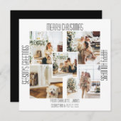 Einfache Moderne 5 Foto und Weihnachten (Vorne/Hinten)