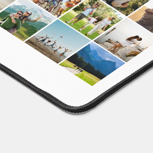 Einfache moderne 60 FotoCollage Schreibtischunterlage (Ecke)