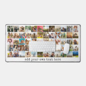 Einfache moderne 60 FotoCollage Schreibtischunterlage (Tastatur & Maus)