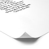 Einfache moderne 6-Tisch-Sitzkarte Poster (Ecke)