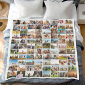 Einfache moderne 88-Foto Collage Fleecedecke