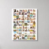 Einfache moderne 88-Foto Collage Leinwanddruck (Vorderseite)