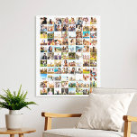Einfache moderne 88-Foto Collage Leinwanddruck<br><div class="desc">Erstellen Sie Ihre eigene personalisierte Foto Collage Leinwand mit 88 Ihrer Lieblingsfotos.</div>
