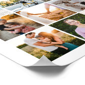 Einfache moderne 88-Foto Collage Poster (Ecke)