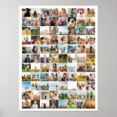 Einfache moderne 88-Foto Collage Poster (Vorne)