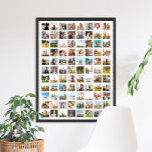 Einfache moderne 88-Foto Collage Poster