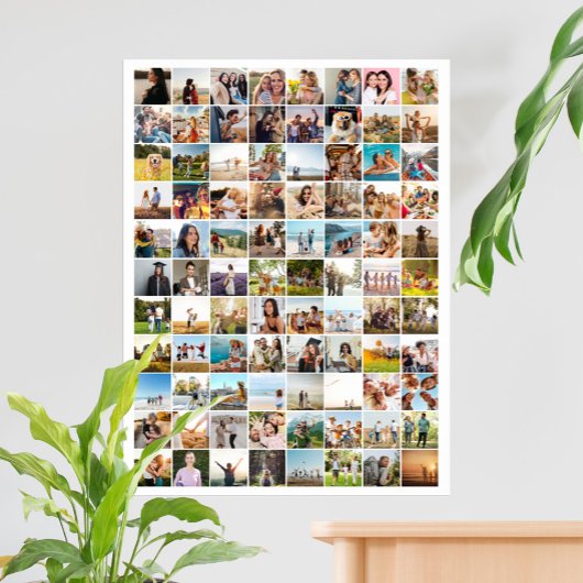 Einfache moderne 88-Foto Collage Poster