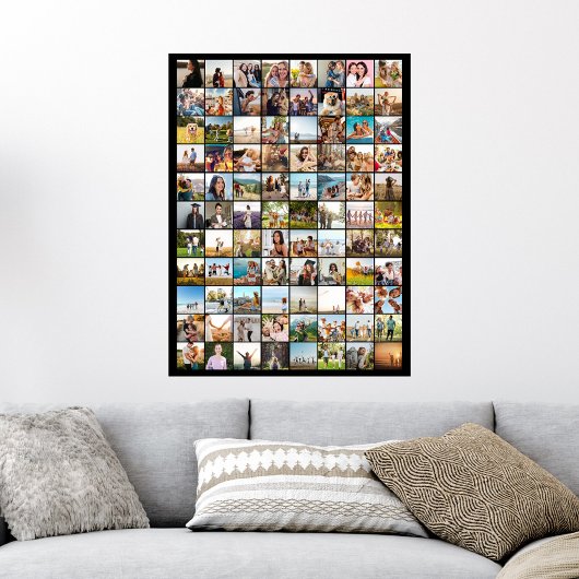 Einfache moderne 88-Foto Collage Poster