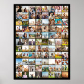 Einfache moderne 88-Foto Collage Poster (Vorne)