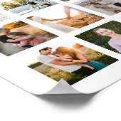 Einfache moderne 88-Foto Collage Poster (Ecke)