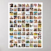 Einfache moderne 88-Foto Collage Poster (Vorne)