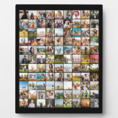 Einfache moderne 99 FotoCollage Fotoplatte (Vorderseite)