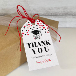 Einfache moderne Abschluss-Dankeschön-Geschenkkart Geschenkanhänger