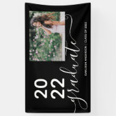 Einfache Moderne Abschluss mit 2 Fotos Banner (Vertikal)