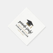 Einfache moderne Abschlussfeier  Serviette (Ecke)