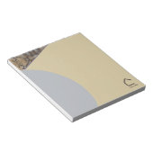 Einfache moderne Abstrakte Akzente Logo oder QR Co Notizblock (angewinkelt)