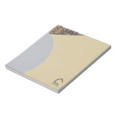 Einfache moderne Abstrakte Akzente Logo oder QR Co Notizblock (Rotiert)