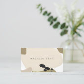 Einfache moderne Abstrakte Kunsthandwerkskarten Terminkarte (Stehend Vorderseite)