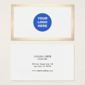 Einfache moderne Add-Logo-Gold-Grenze (Vorne & Hinten)