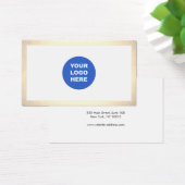 Einfache moderne Add-Logo-Gold-Grenze (Schreibtisch)