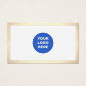 Einfache moderne Add-Logo-Gold-Grenze (Vorderseite)