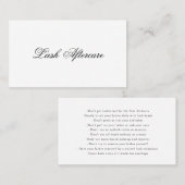 Einfache moderne Aftercare Lashes Visitenkarte (Vorne/Hinten)