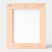 Einfache moderne Ampersand & Blätter Personalisier Geätzte Rahmen (Vorderseite)