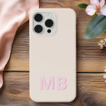 Einfache moderne Anfangsmonogramm Case-Mate iPhone Hülle<br><div class="desc">Einfache moderne erste Monogram Phone Case. Erstellen Sie Ihren eigenen personalisierten iPhone Case mit individuellem Anfangsnamen.</div>
