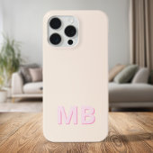 Einfache moderne Anfangsmonogramm Case-Mate iPhone Hülle