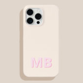 Einfache moderne Anfangsmonogramm Case-Mate iPhone Hülle