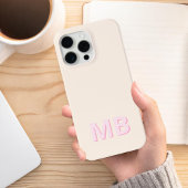 Einfache moderne Anfangsmonogramm Case-Mate iPhone Hülle