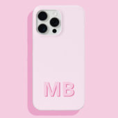 Einfache moderne Anfangsmonogramm iPhone Hülle