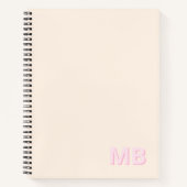 Einfache moderne Anfangsmonogramm Notizblock (Vorderseite)