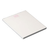 Einfache moderne Anfangsmonogramm Notizblock (angewinkelt)