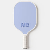Einfache moderne Anfangsmonogramm Pickleball Schläger (Vorderseite)